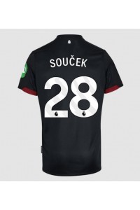 West Ham United Tomas Soucek #28 Voetbaltruitje Uit tenue 2024-25 Korte Mouw